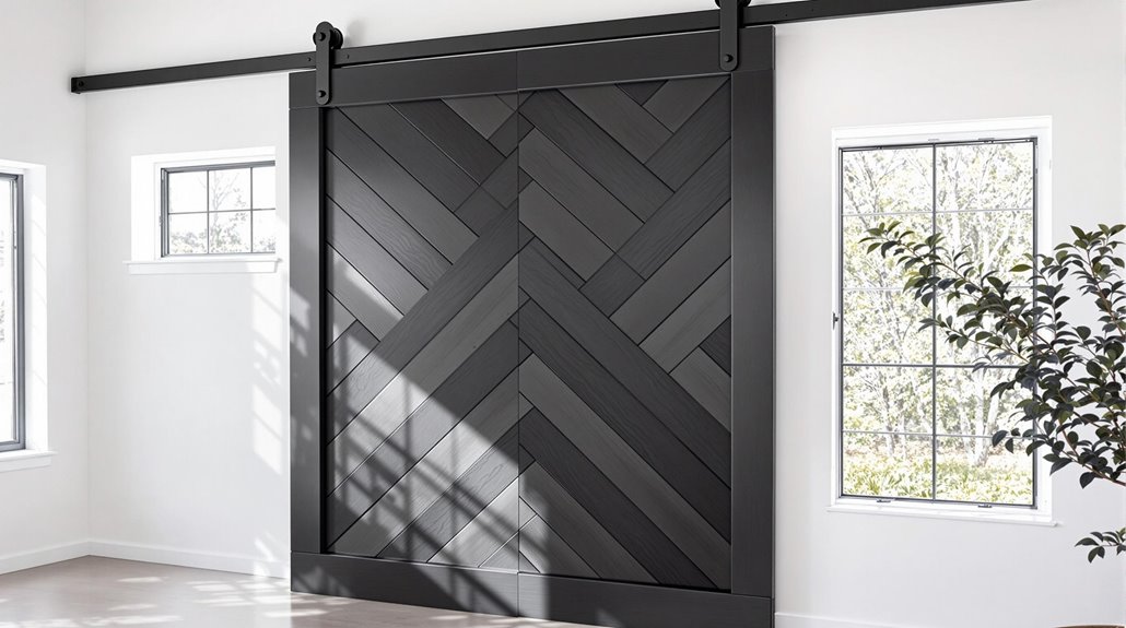 striking dark entranceway design