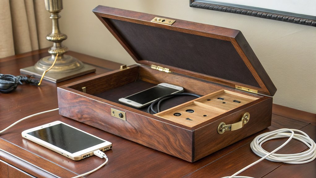 stylish charging station organizer