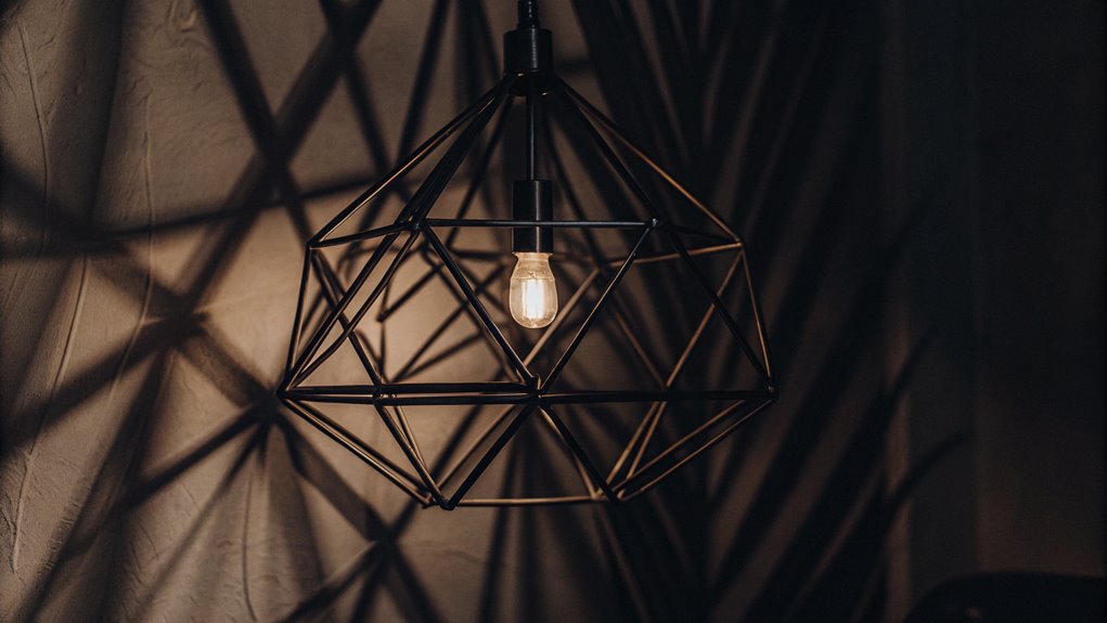 stylish geometric lamp design