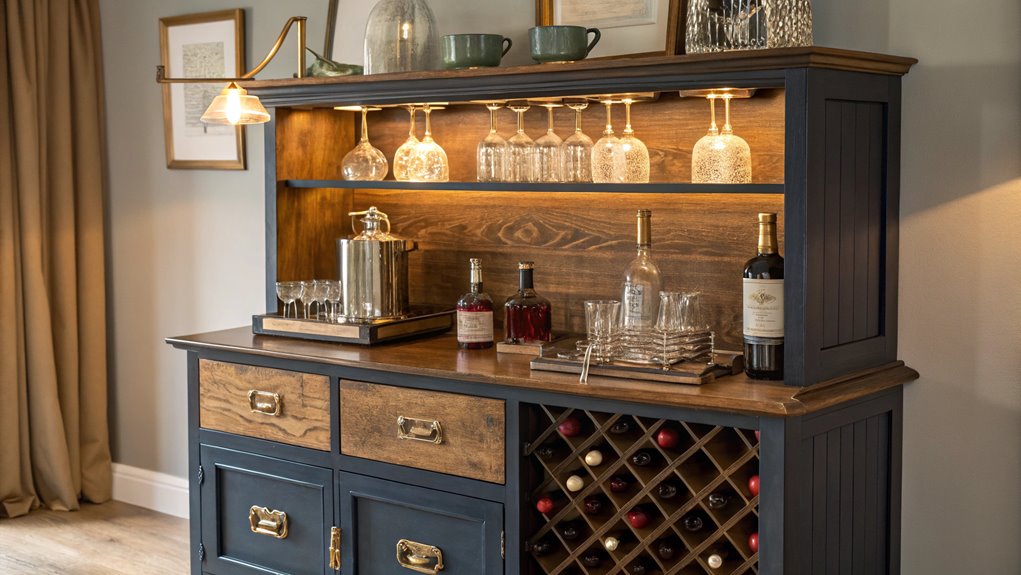 stylish home bar setup