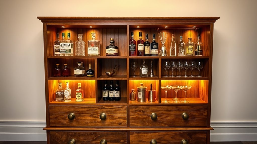 stylish home bar setup