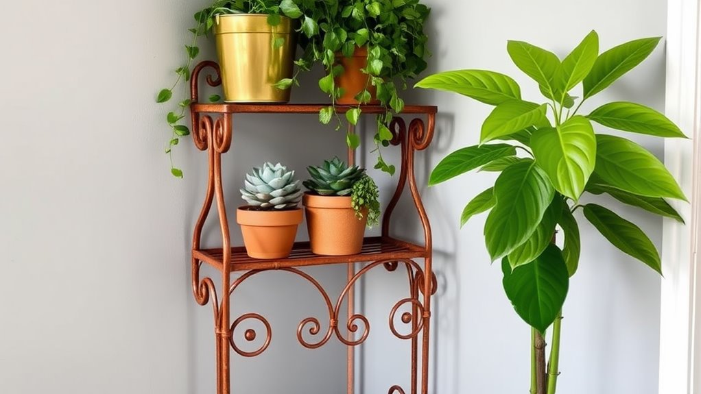 stylish metal corner organizer