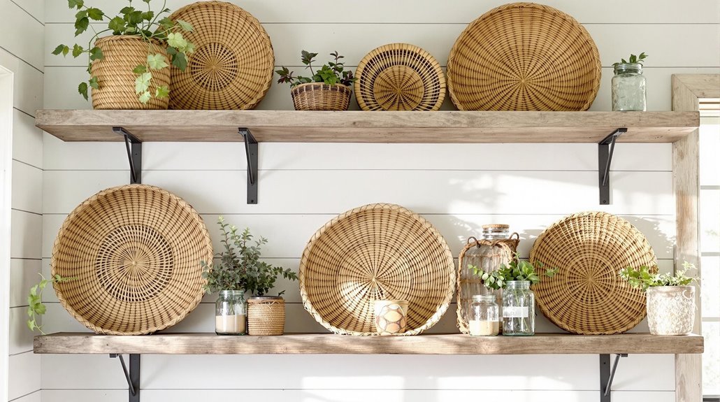 stylish woven storage baskets