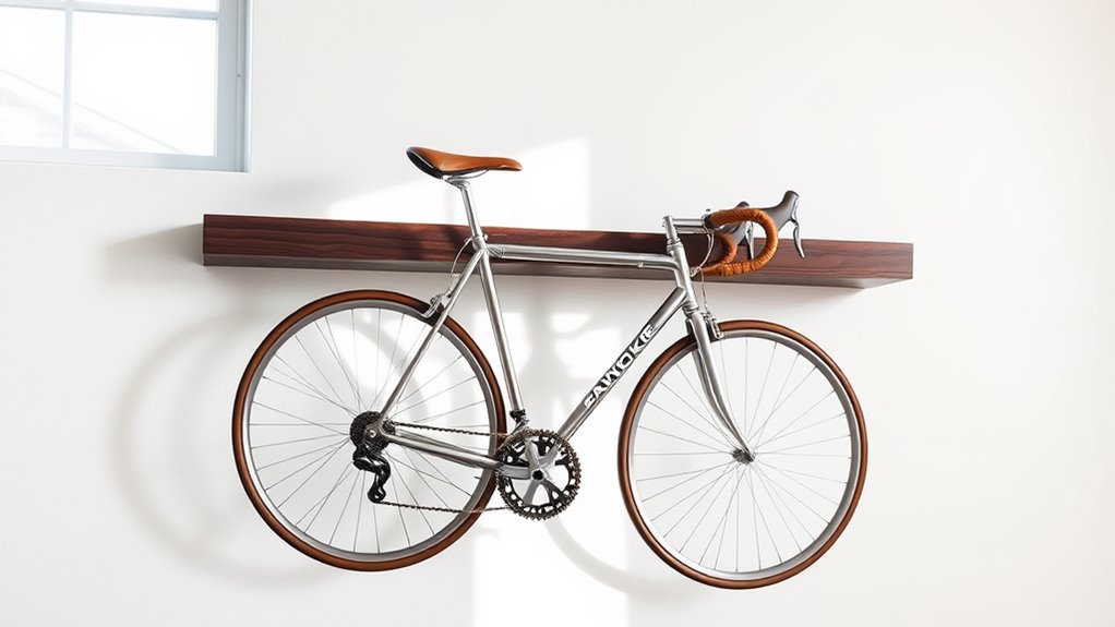 suspended bicycle storage solution