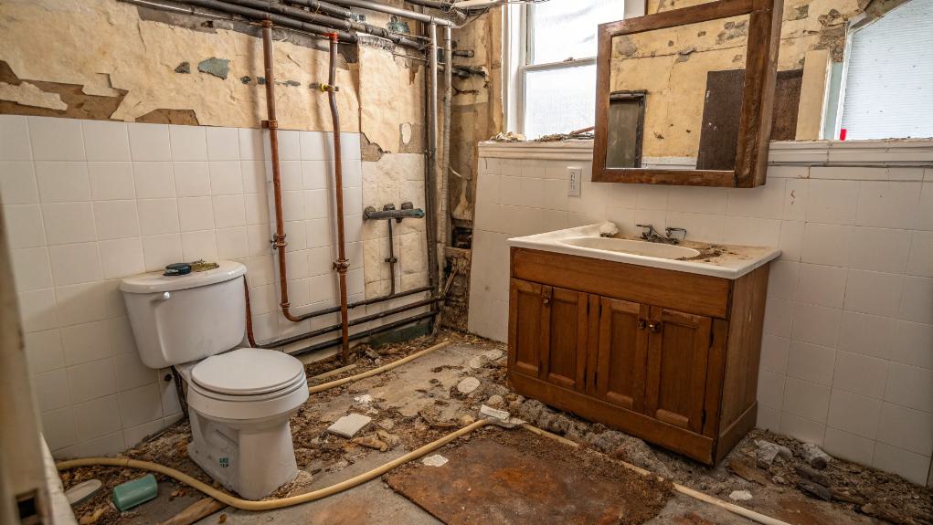 total bathroom renovation project