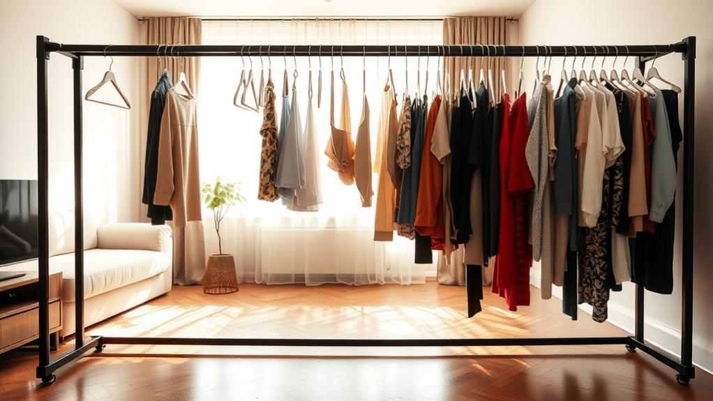 versatile space saving clothing rack