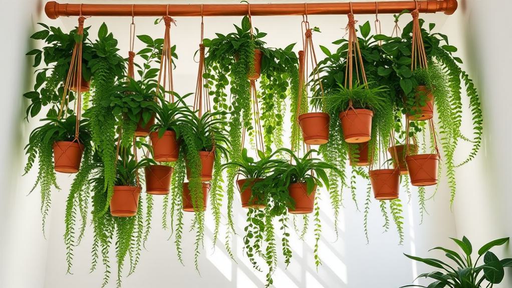 vertical greenery display arrangement