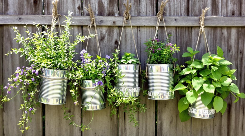 vertical herb garden display