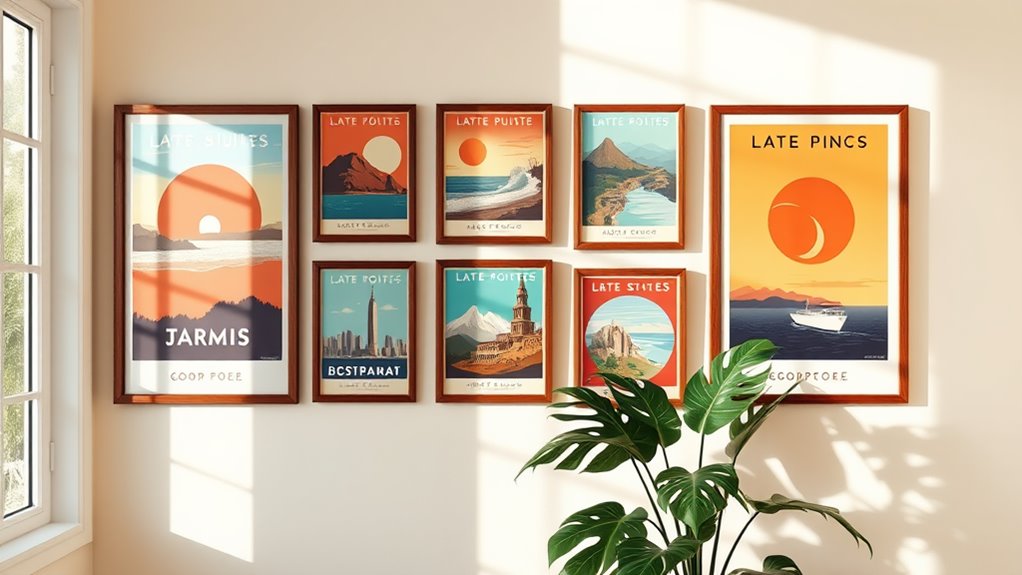 vintage travel art collection