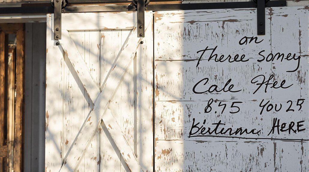 weathered white door finish